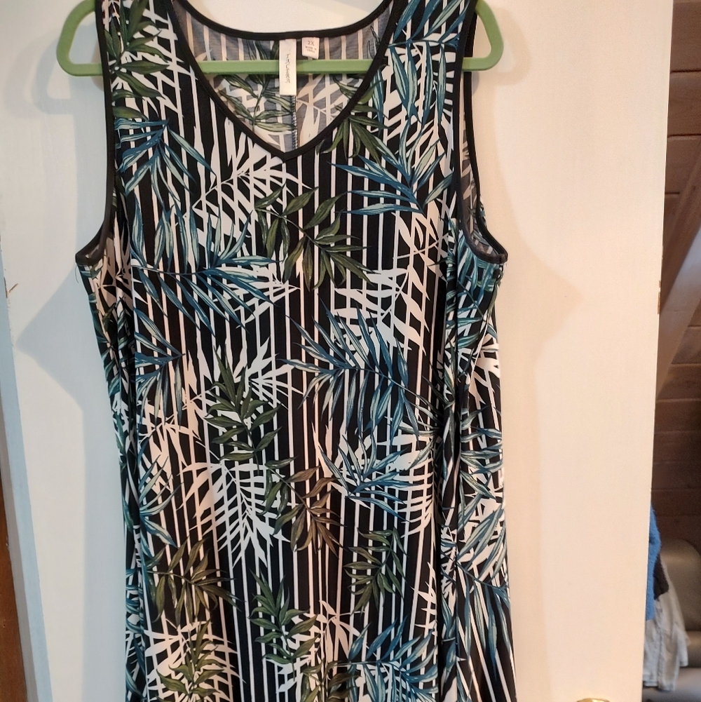 BNNU Asymmetrical Hem Tank Dress